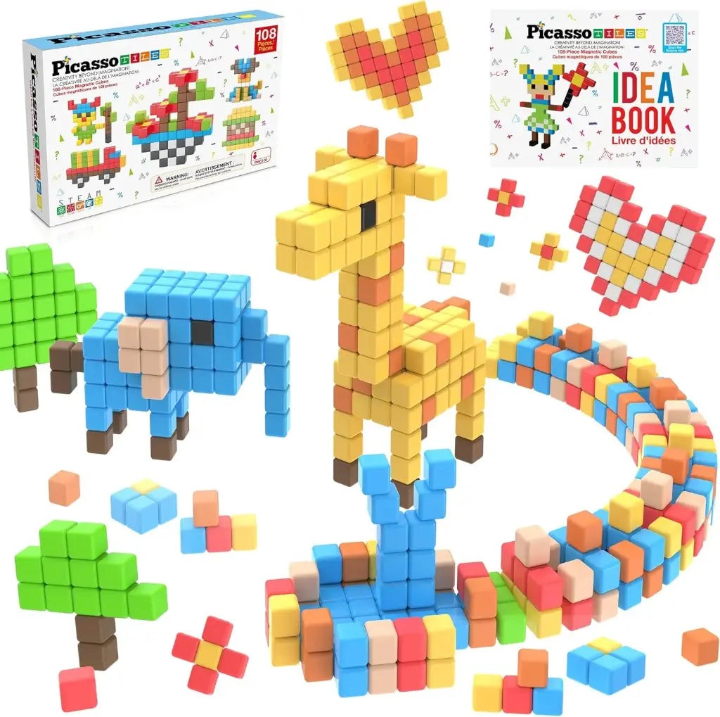 108 Piece Magnetic Cubes Building Set – PicassoTiles