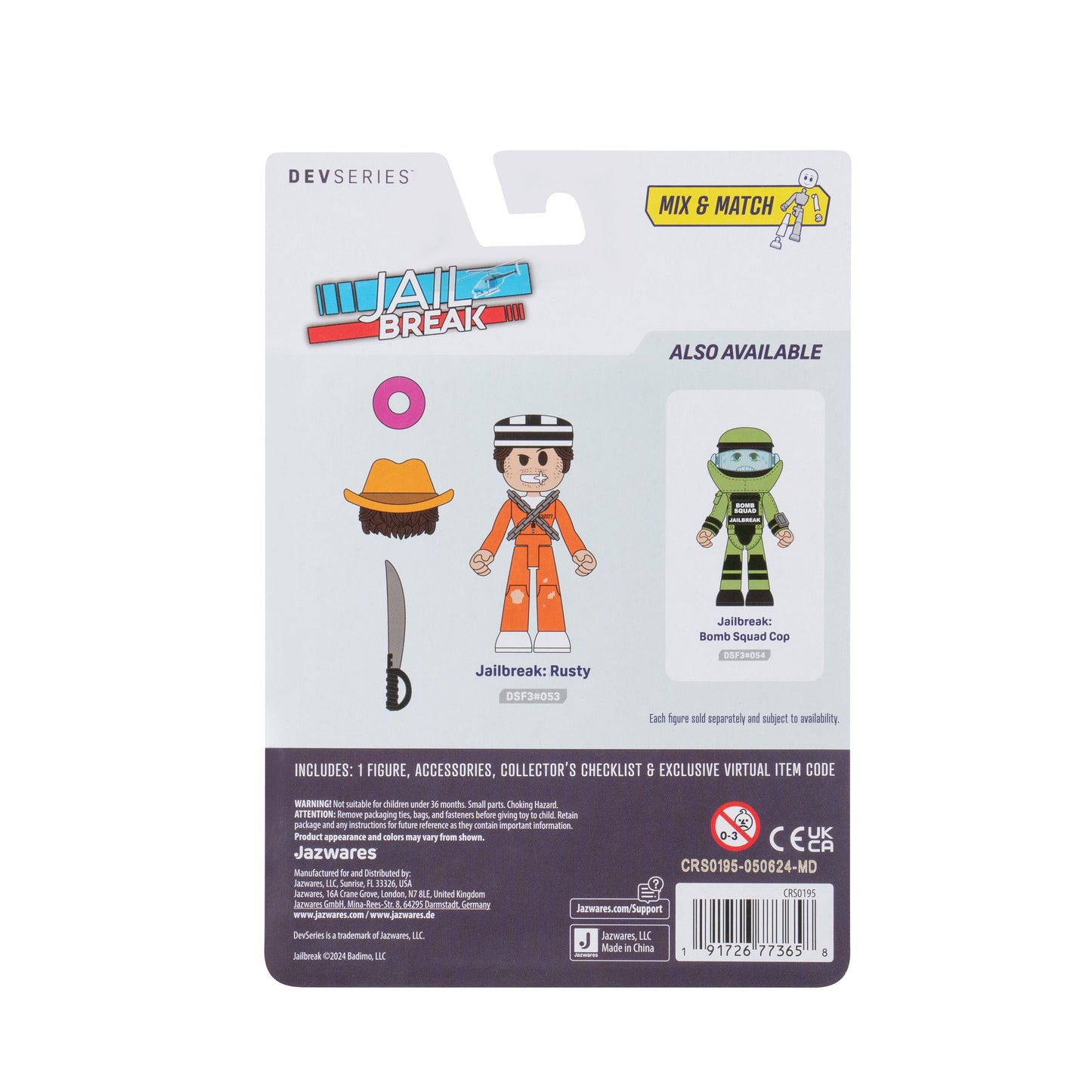 Jazwares Devseries Core Figures Jailbreak Rusty