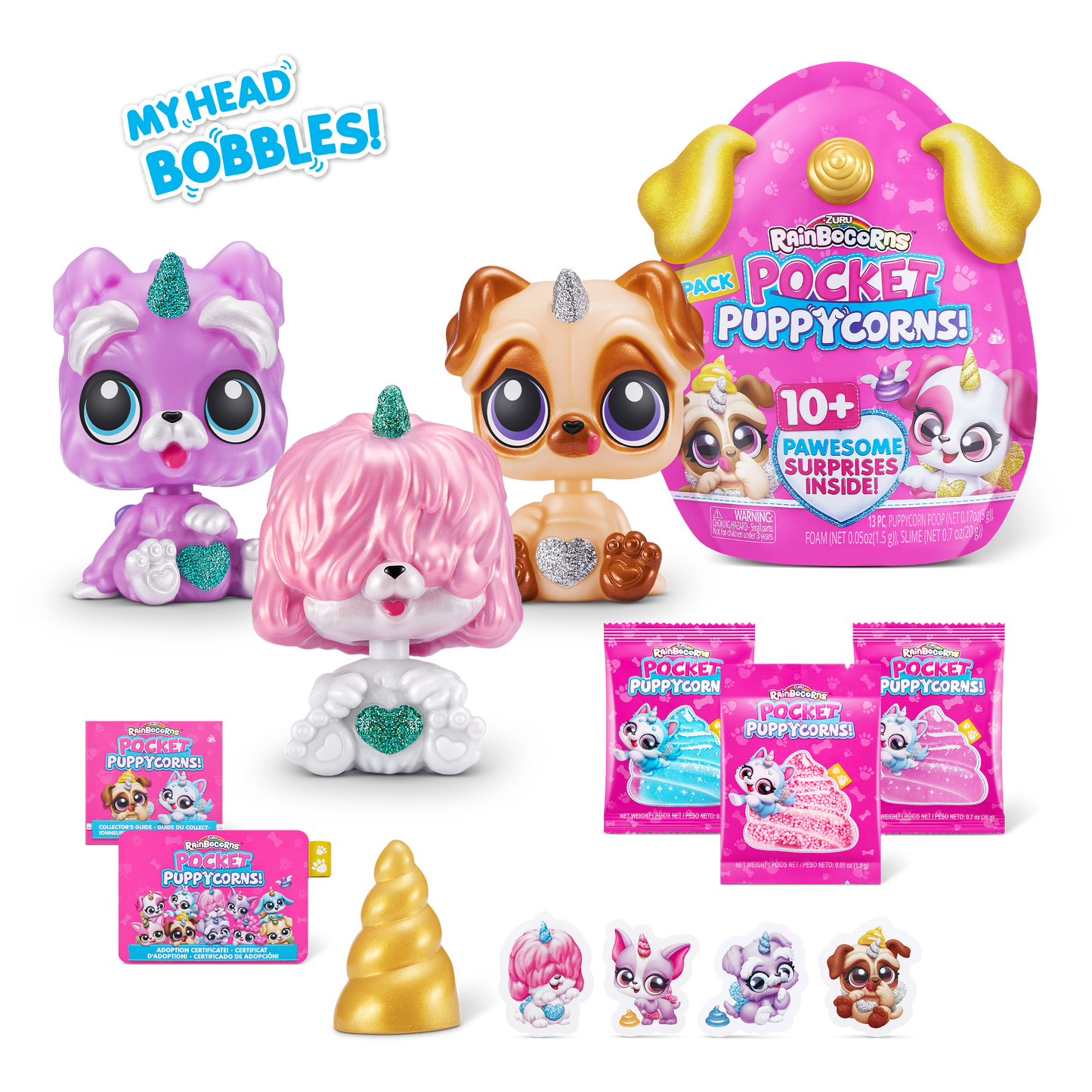 دمية رينبوكورنز بوكيت بابيكورن سربرايز بوبل هيد (كبيرة) (S1)