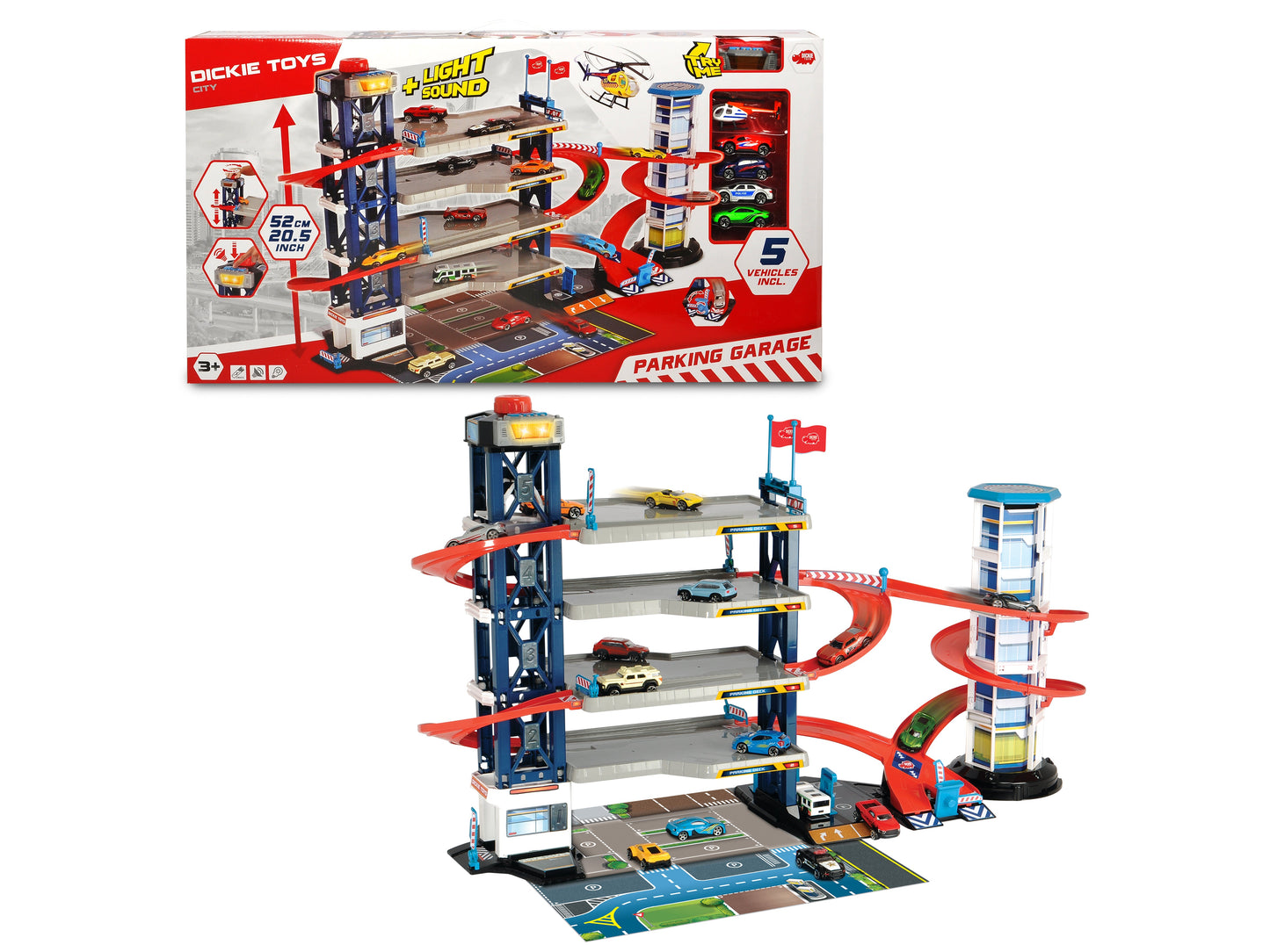 Dickie - City Parking Garage with 4 vehicles