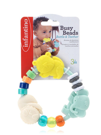 Infantino - Busy Beads Rattle & Teethe