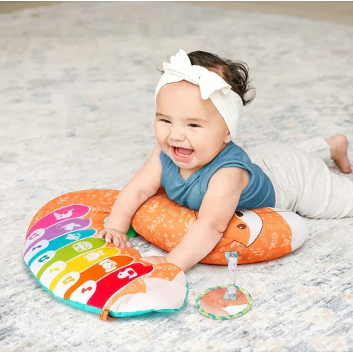 Infantino 3-in-1 Tummy Time Piano Fox