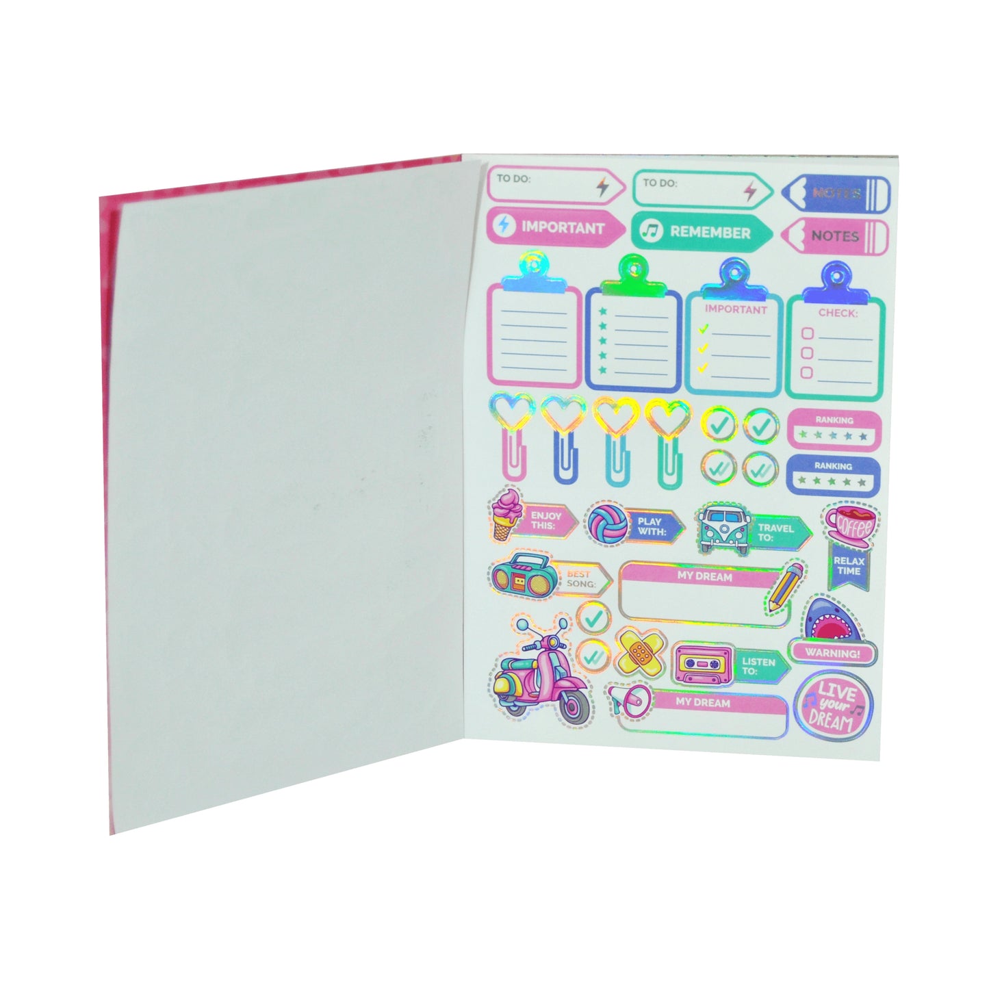 Holographic Sticker Book