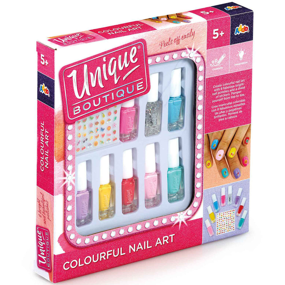 Unique Boutique Colourful Nail Art Craft Set