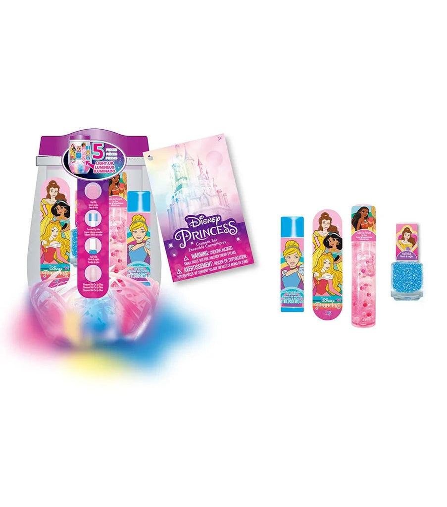 Townley Girl Disney Princess Light Up Cosmetic Tumbler Set