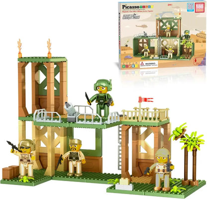 186 Piece Magnetic Military Combat Force Building Set – PicassoTiles