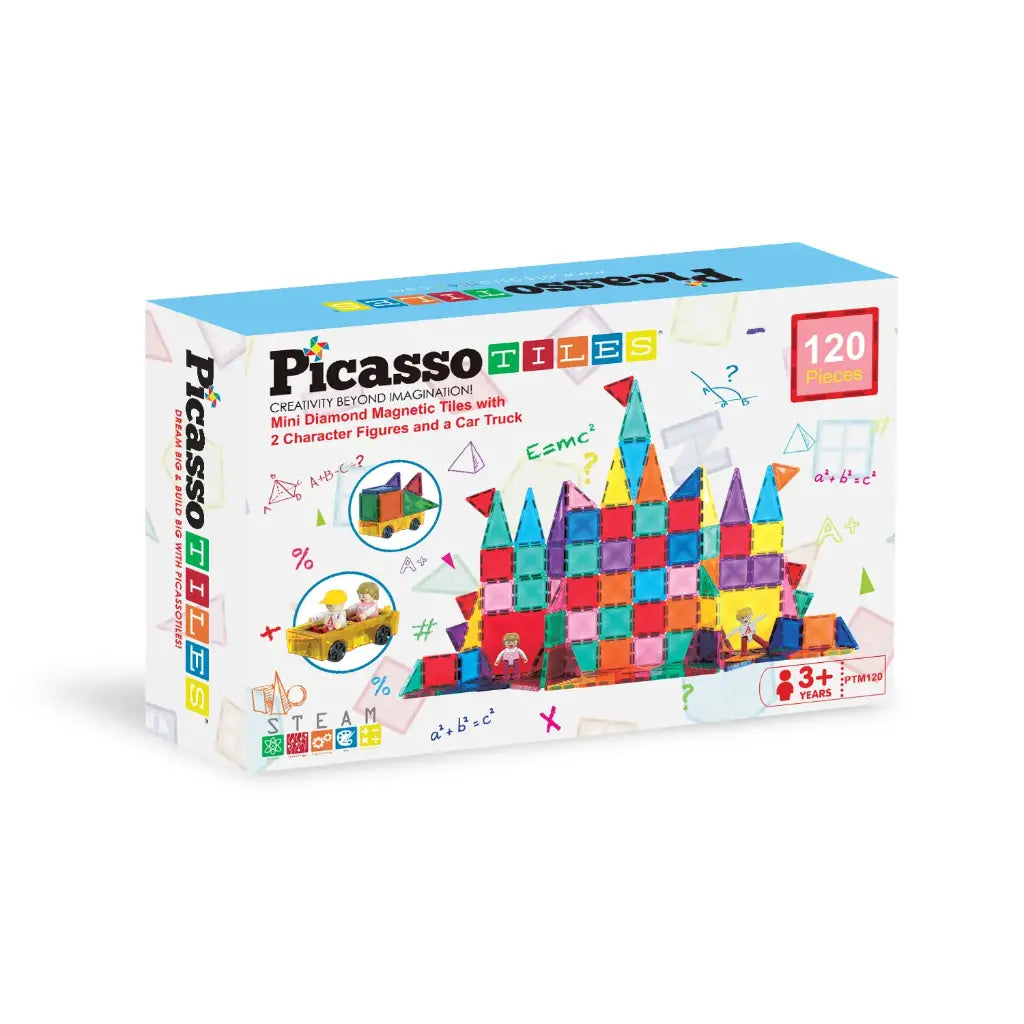 120 Piece Magnetic Tile Set – PicassoTiles