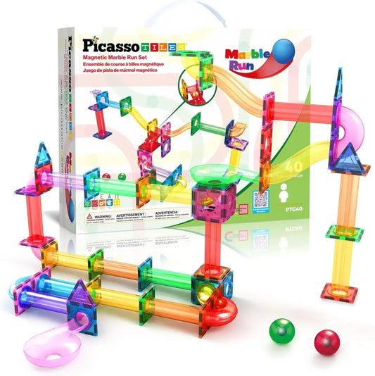 Magnetic Marble Run Set 40 pcs – PicassoTiles