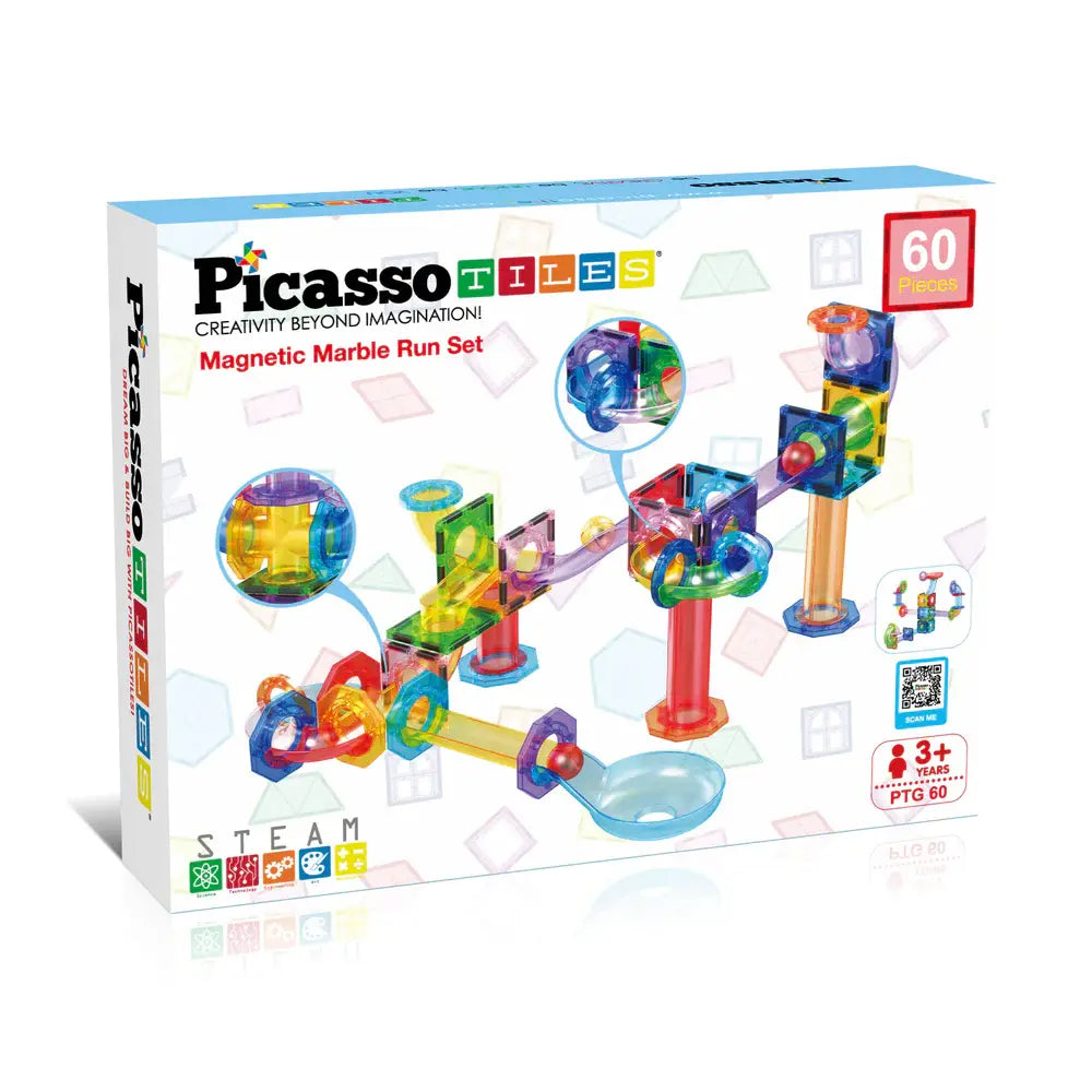 Magnetic Marble Run Set 60 pcs – PicassoTiles