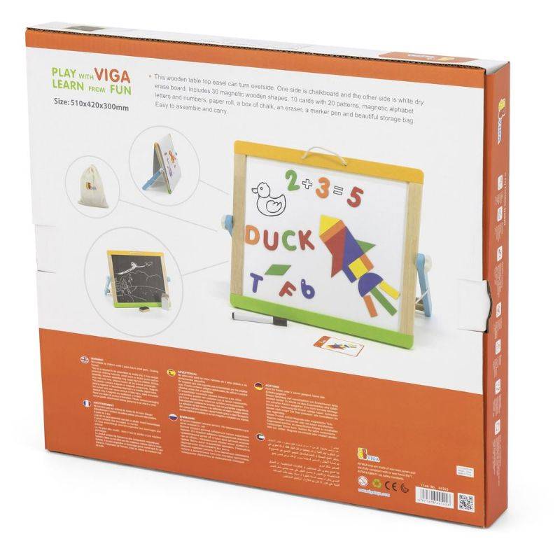 Magnetic Dry Erase And Chalk Board With Accessories - Viga