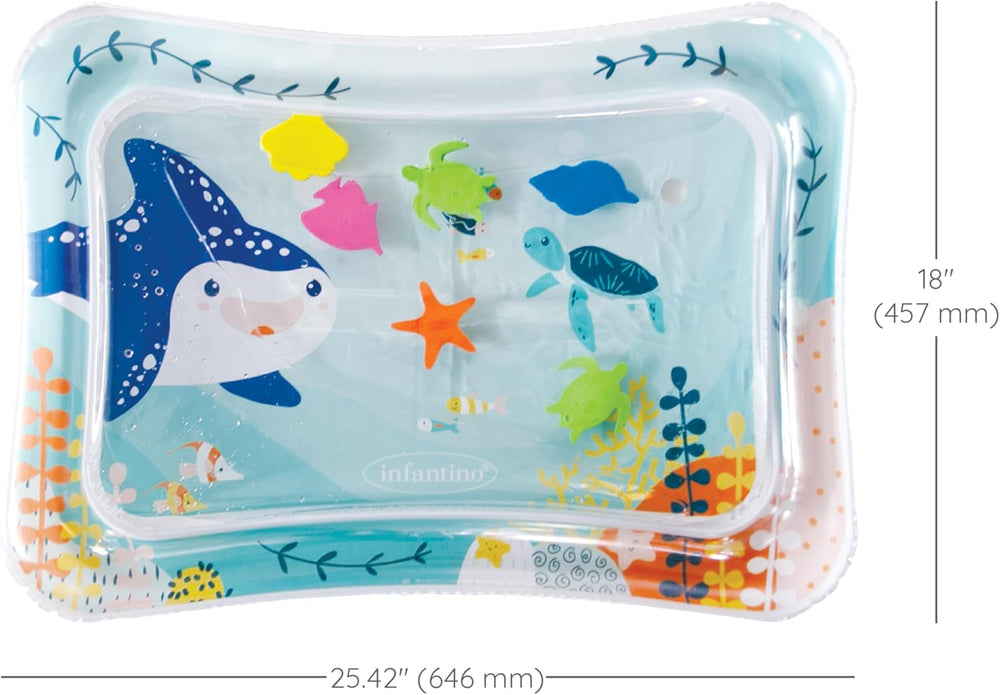 Infantino Jumbo Pat & Play Water Mat – Ocean Sensory Toy for Babies