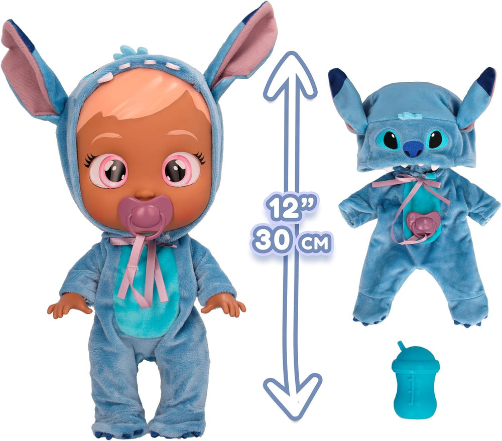 Cry Babies Stars Disney Stitch 12" Baby Doll 🌊😢✨ – Cries Real Tears