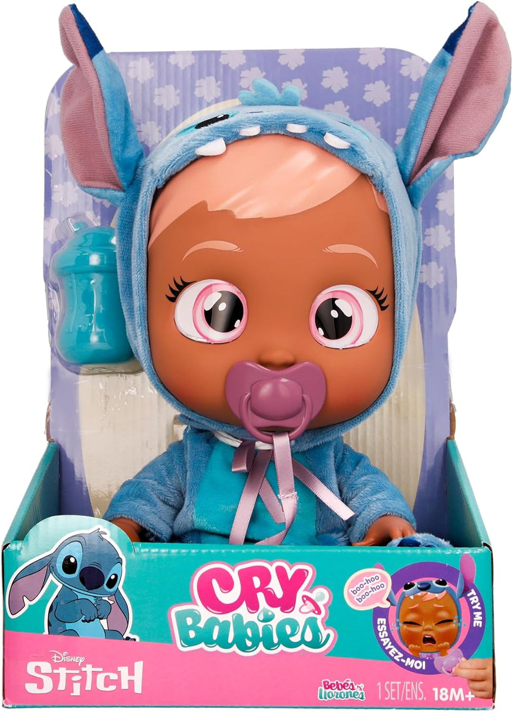 Cry Babies Stars Disney Stitch 12" Baby Doll 🌊😢✨ – Cries Real Tears
