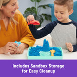 Kinetic Sand Sandbox Set – 1lb Purple Sand with Molds & Tray