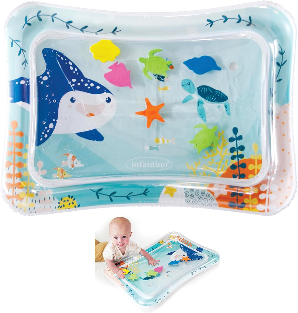 Infantino Jumbo Pat & Play Water Mat – Ocean Sensory Toy for Babies