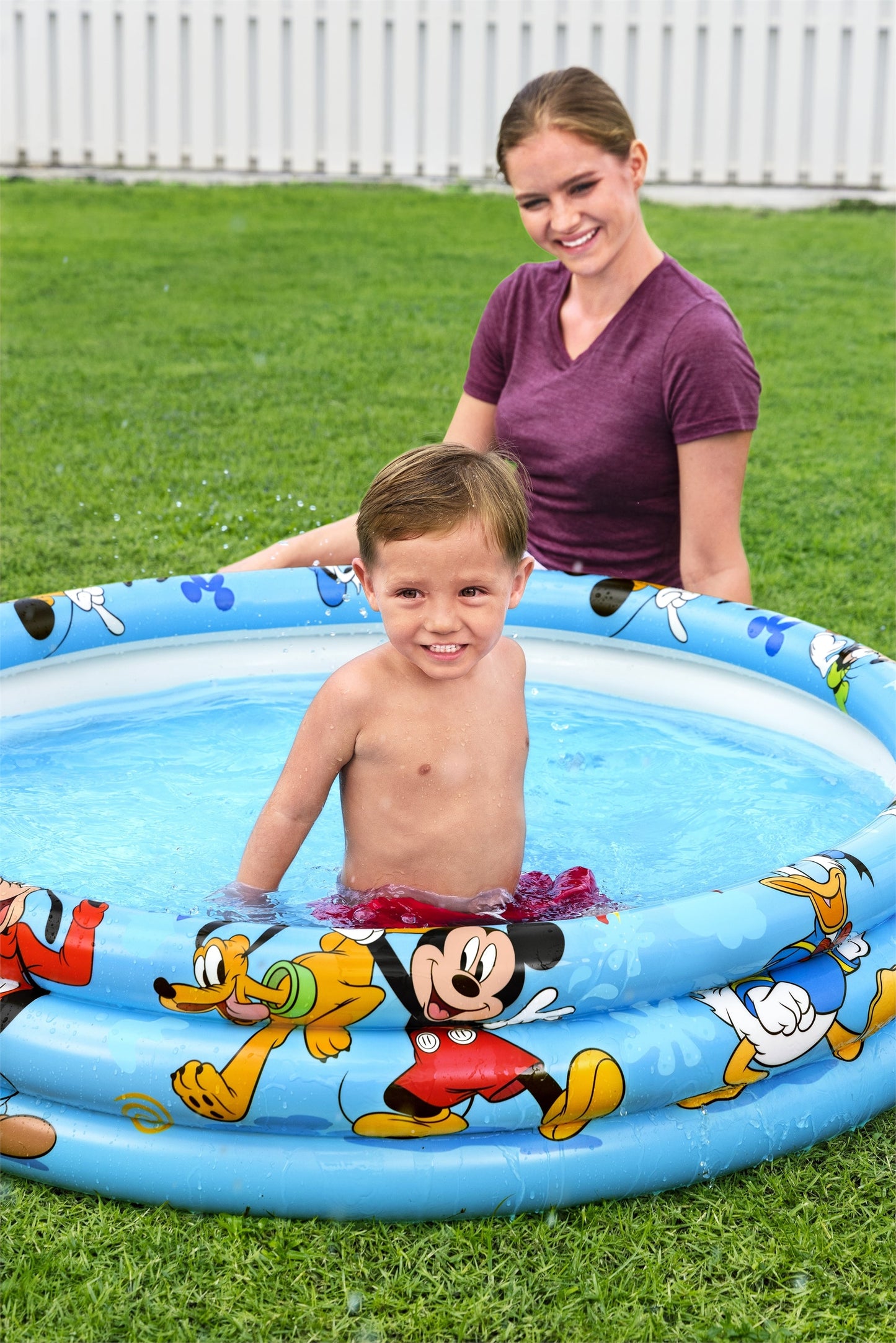 Bestway -Mickey Pool 3-Ring 122X25Cm