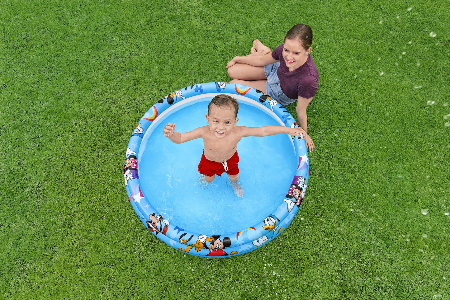 Bestway -Mickey Pool 3-Ring 122X25Cm