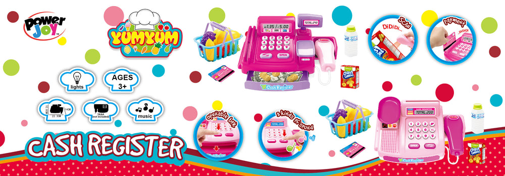 Yum Yum Cash Register Mini Market-Power Joy