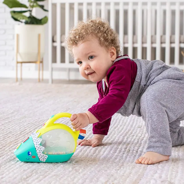 Infantino - Push & Pop Musical Light-Up Mini-Vac Hedgehog Toy