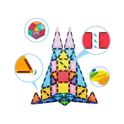 3D Magnetic Building Tiles 36 pcs – PicassoTiles