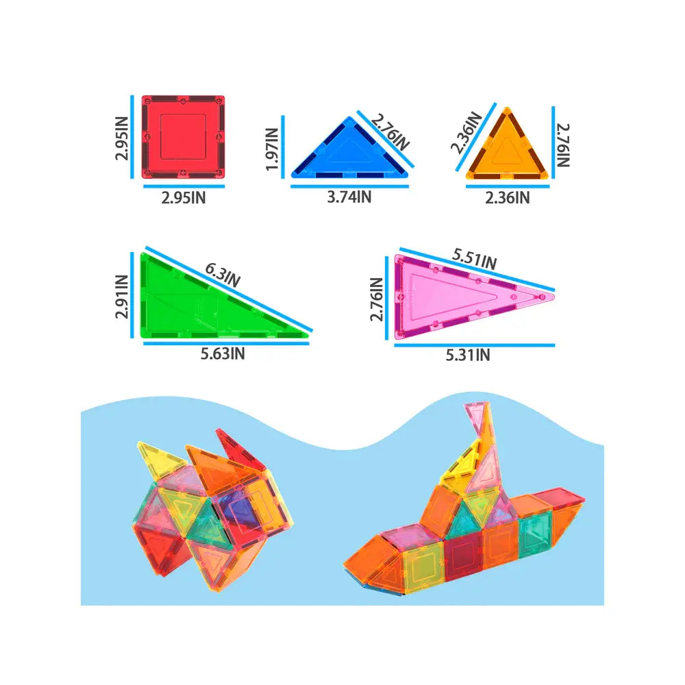 3D Magnetic Building Tiles 36 pcs – PicassoTiles