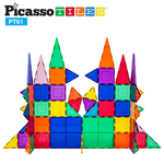 Picasso Tiles - 3D Magnetic Building Tiles - 61Pcs