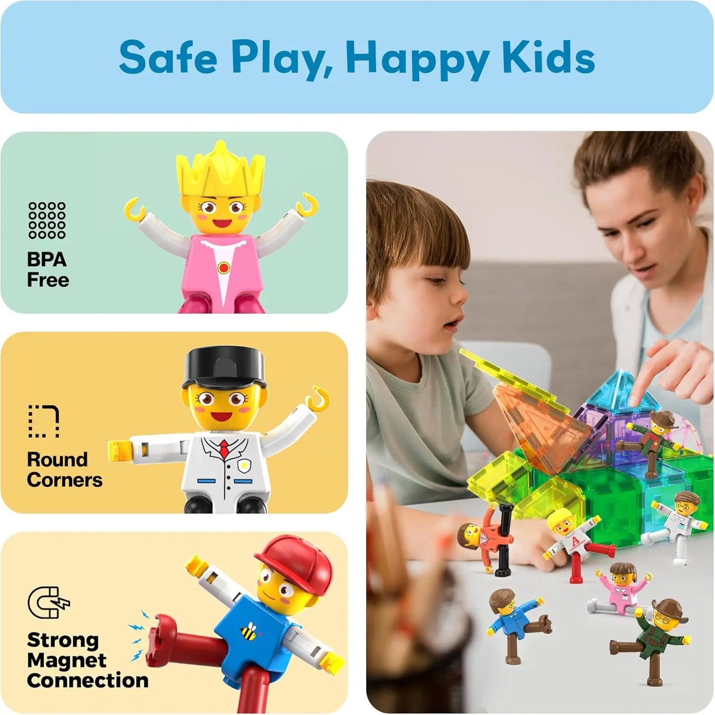 مجموعة 16 شخصية كرتونية - بيكاسو تايلز