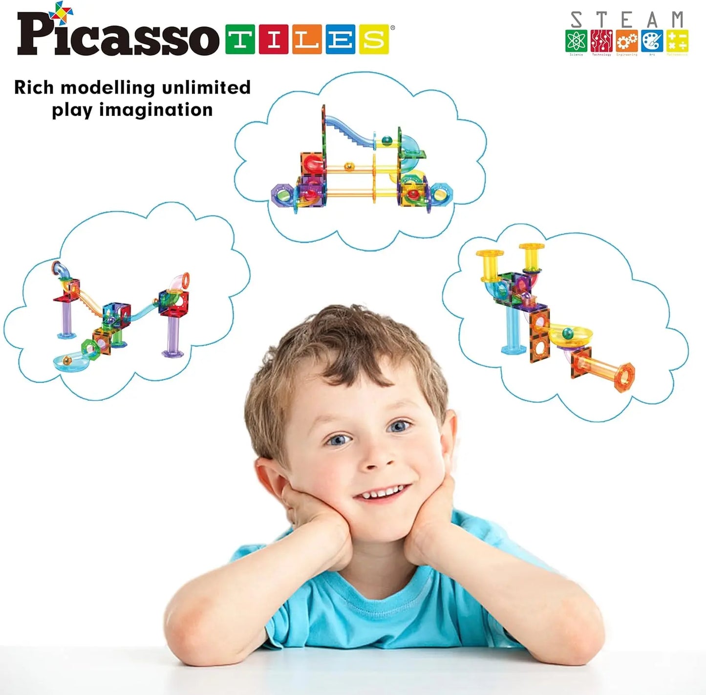 Magnetic Marble Run Set 60 pcs – PicassoTiles