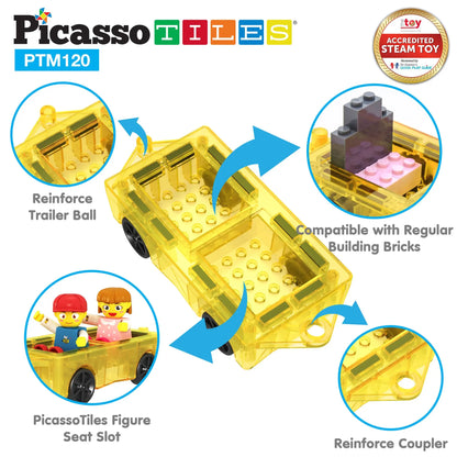 120 Piece Magnetic Tile Set – PicassoTiles