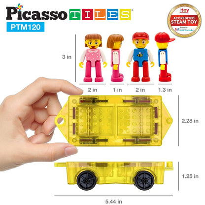 120 Piece Magnetic Tile Set – PicassoTiles