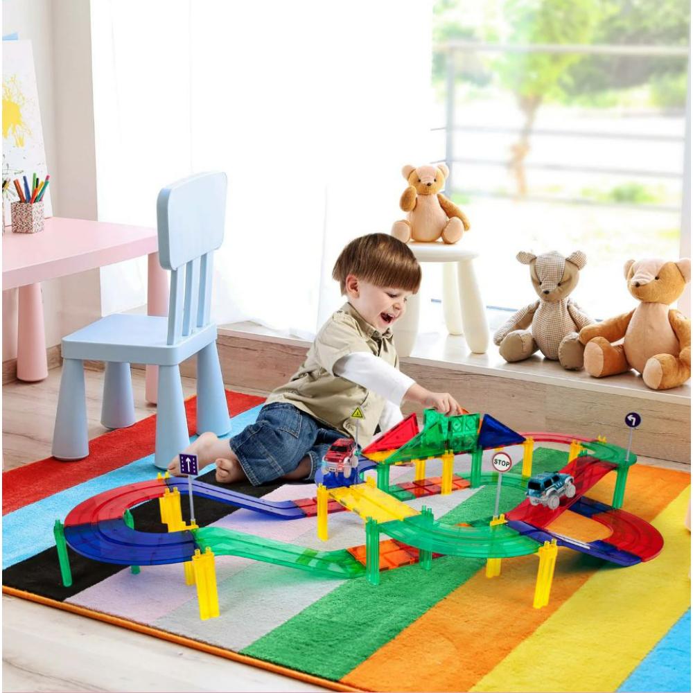 Picasso Tiles - Magnetic Race Track - 50 Pcs