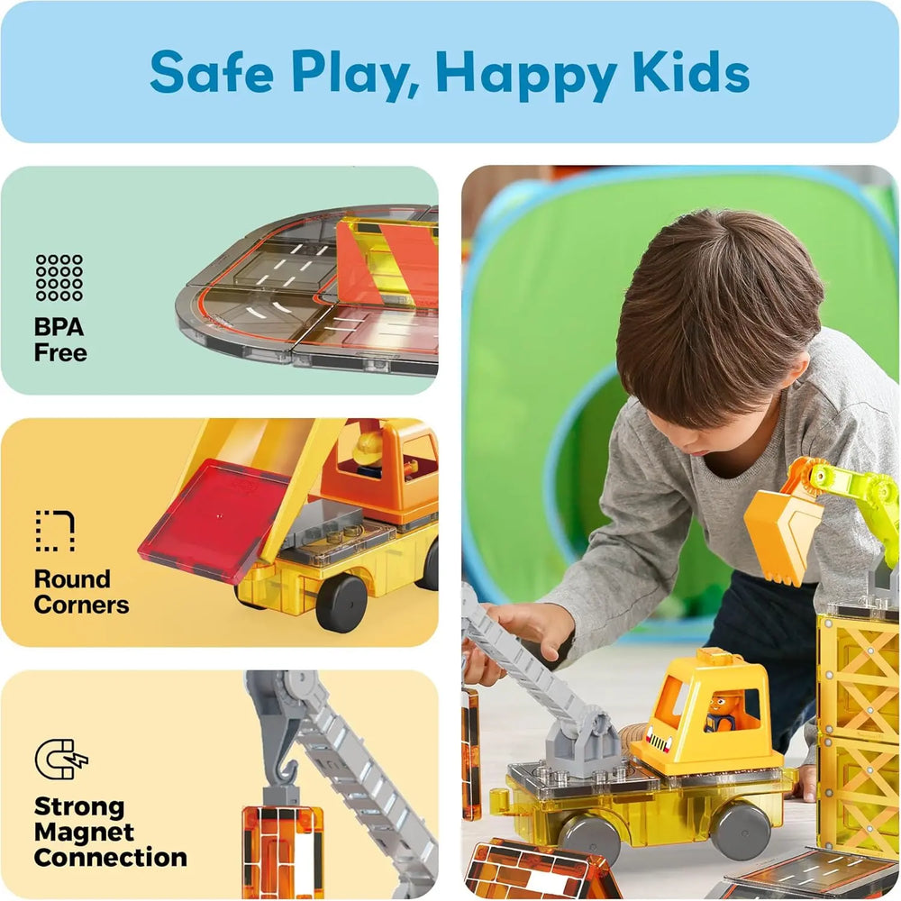Magnetic Construction Truck Set 50 pcs – PicassoTiles