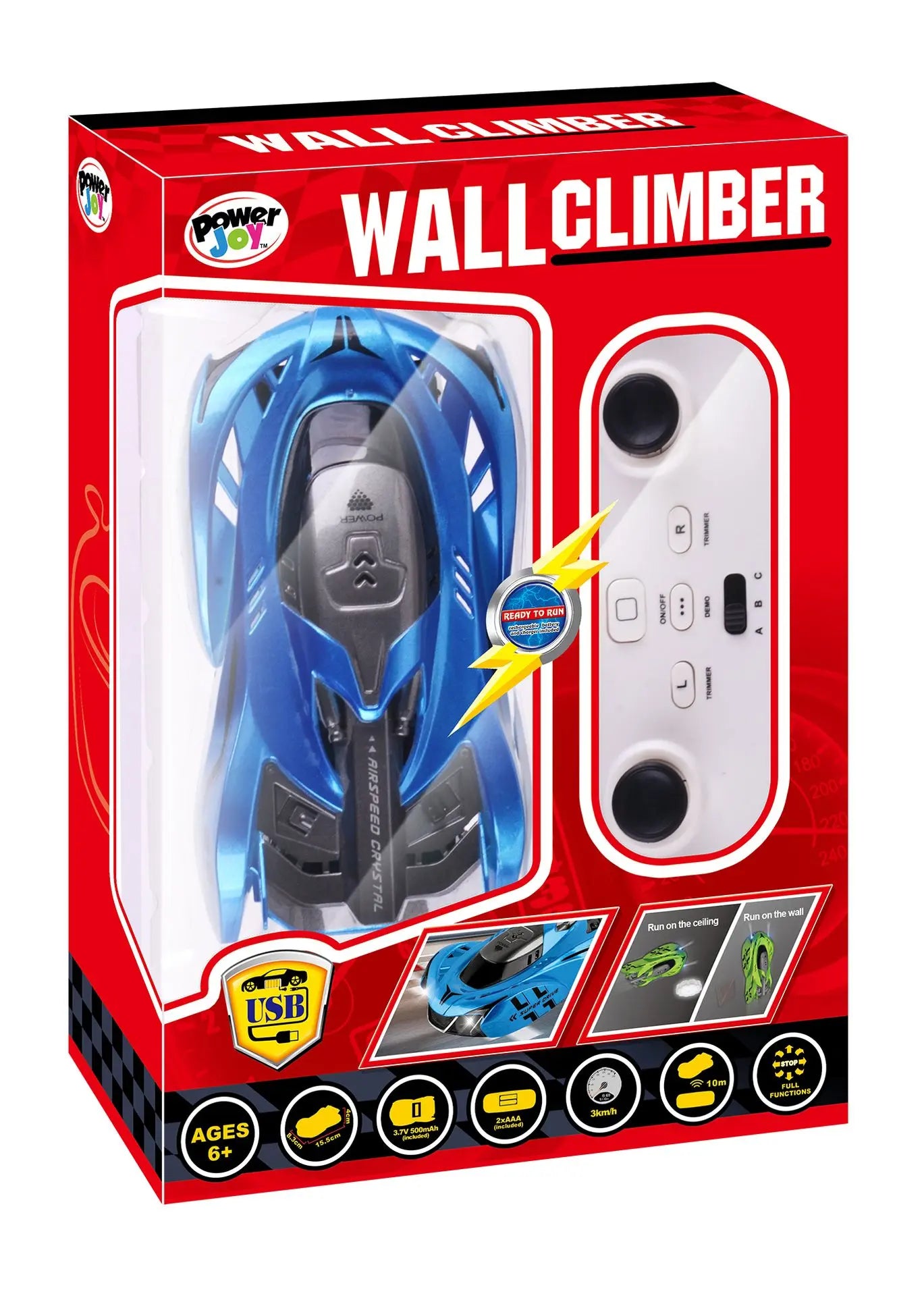 Power Joy Wall Climber – Remote Control Car