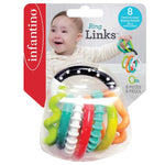 Infantino Textured Ring Links – Baby Sensory & Teething Toy Set | 0M+