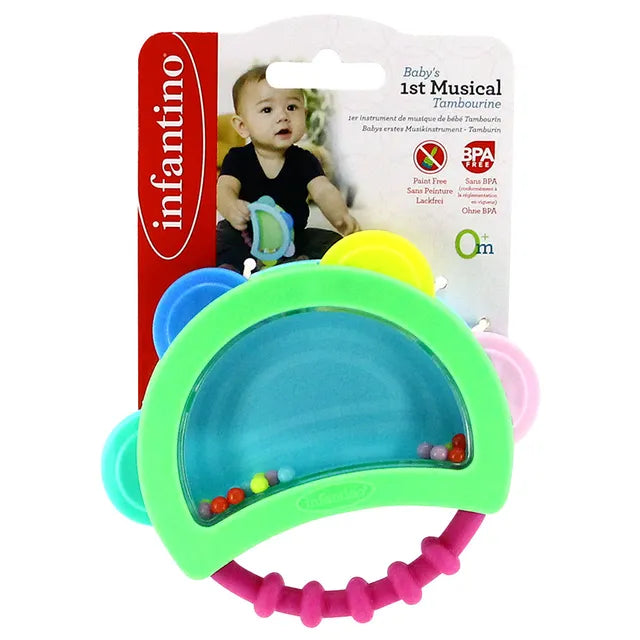 Infantino Baby's 1st Musical Tambourine - Sensory Development Toy